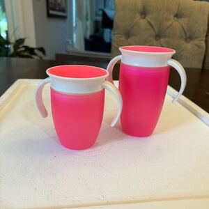 Munchkin Miracle 360 Trainer Sippy Cup with Handles Spill Proof 7/10oz NWOT